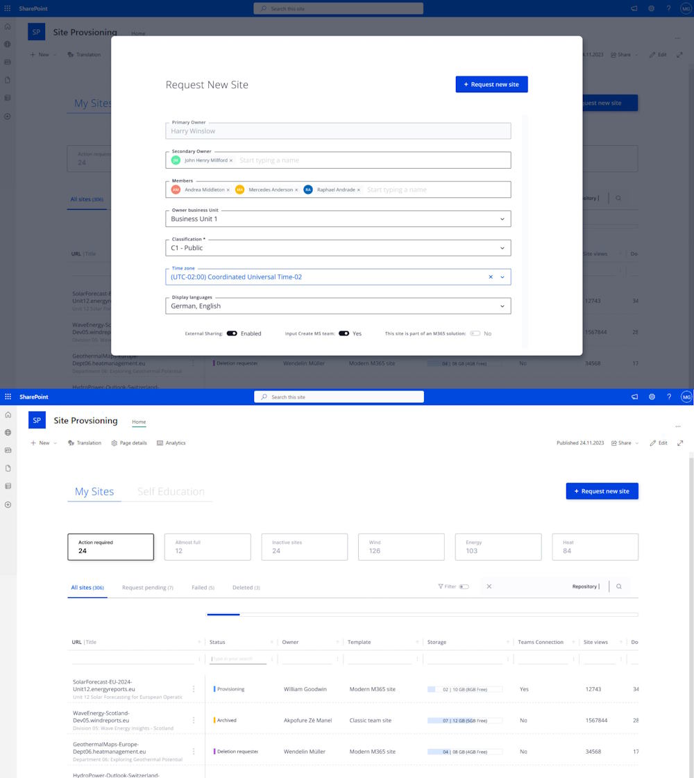 vf-siteprovisioning